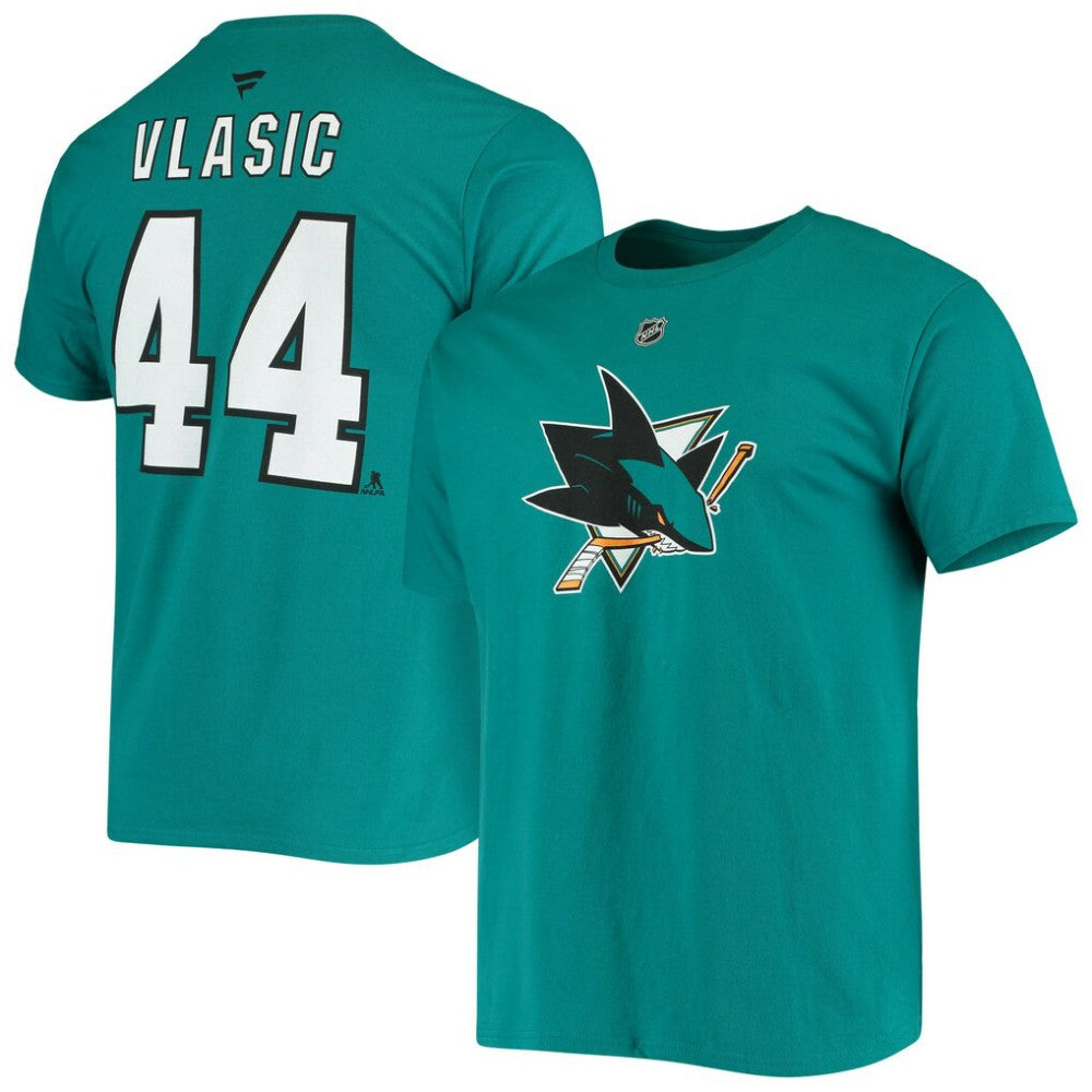 NHL Marc-Edouard Vlasic San Jose Sharks Fanatics Player Name and Number T-Shirt