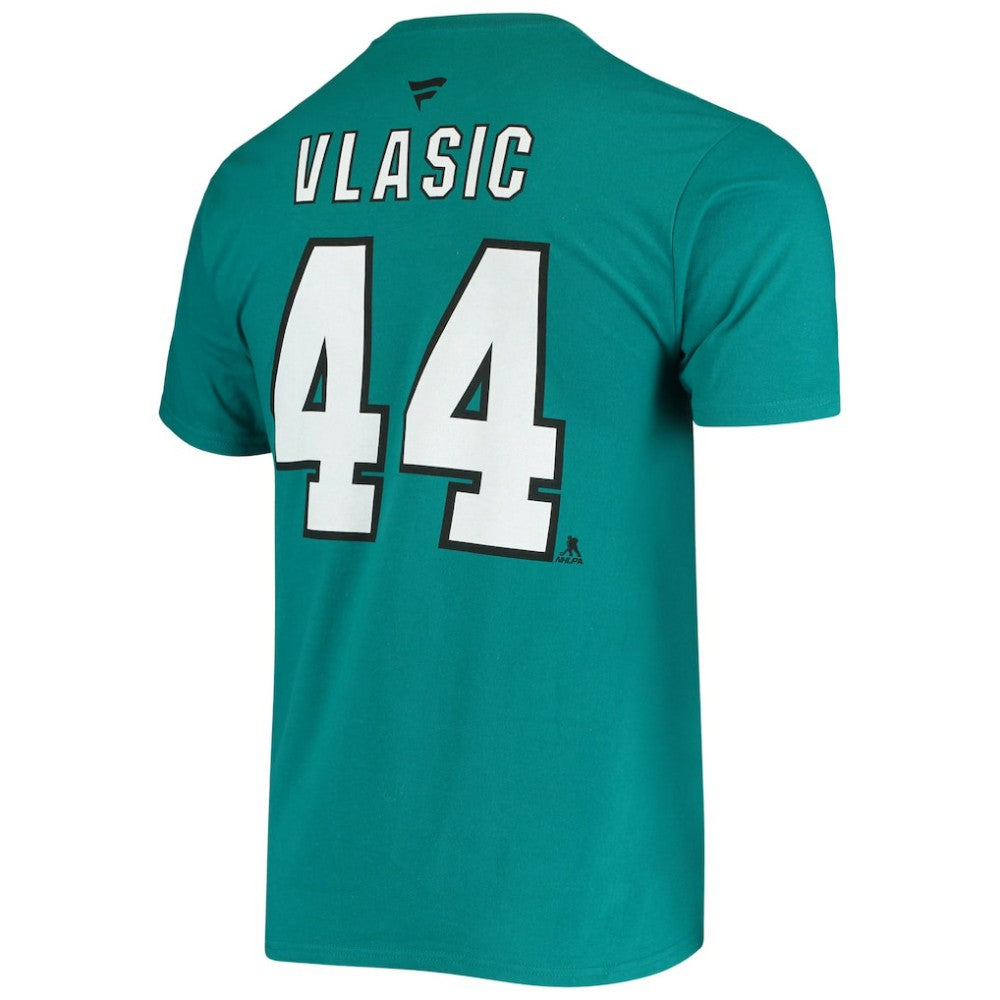 NHL Marc-Edouard Vlasic San Jose Sharks Fanatics Player Name and Number T-Shirt