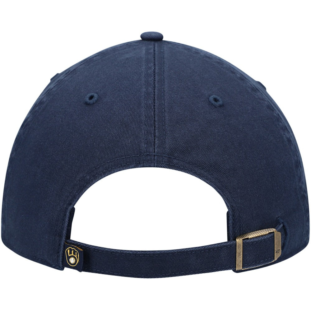 Navy Milwaukee Brewers '47 Clean Up Adjustable Hat