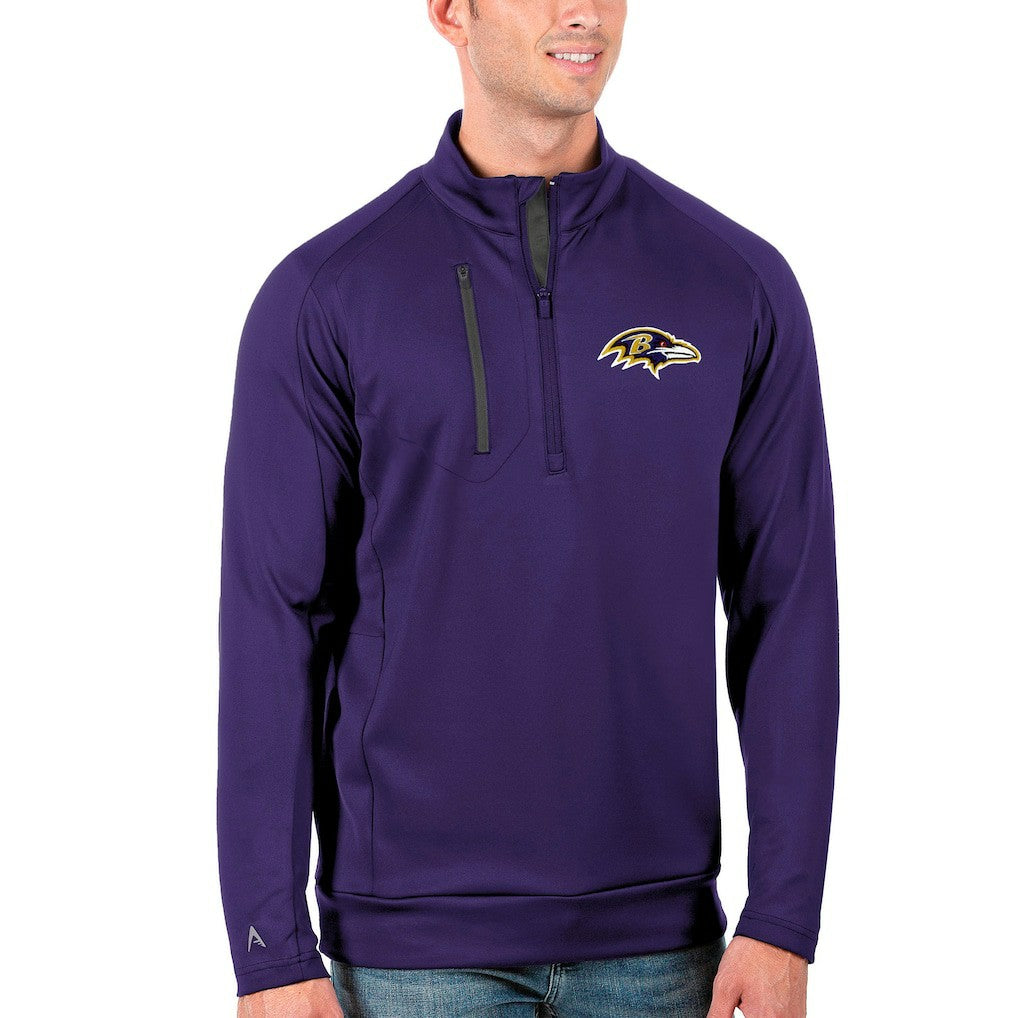 Antigua Generation Quarter-Zip Pullover Jacket - Baltimore Ravens Pullover