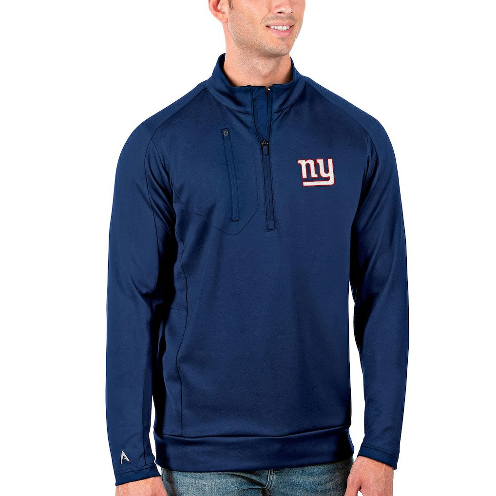 Antigua Generation Quarter-Zip Pullover Jacket - New York Giants Pullover