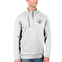 Antigua Generation Quarter-Zip Pullover Jacket - Pittsburgh Steelers Pullover