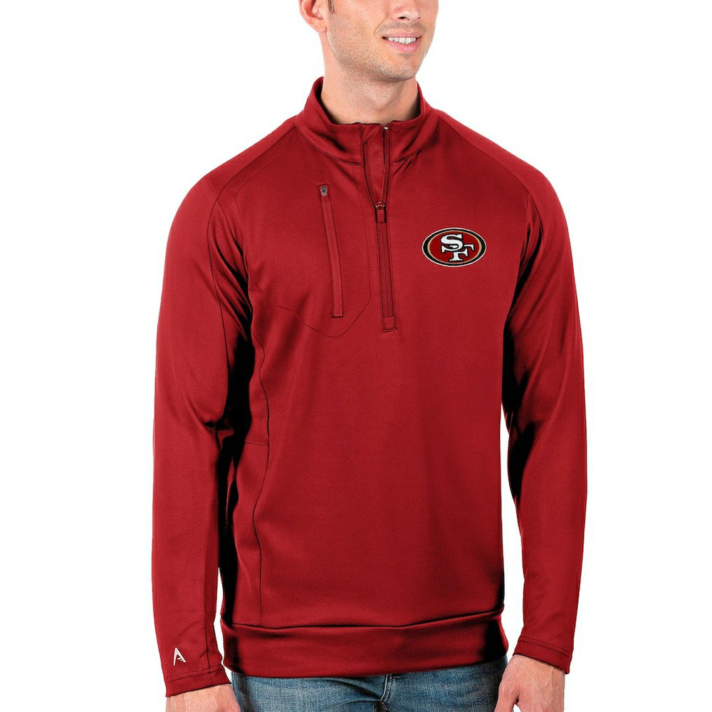 Antigua Generation Quarter-Zip Pullover Jacket - San Francisco 49ers Pullover