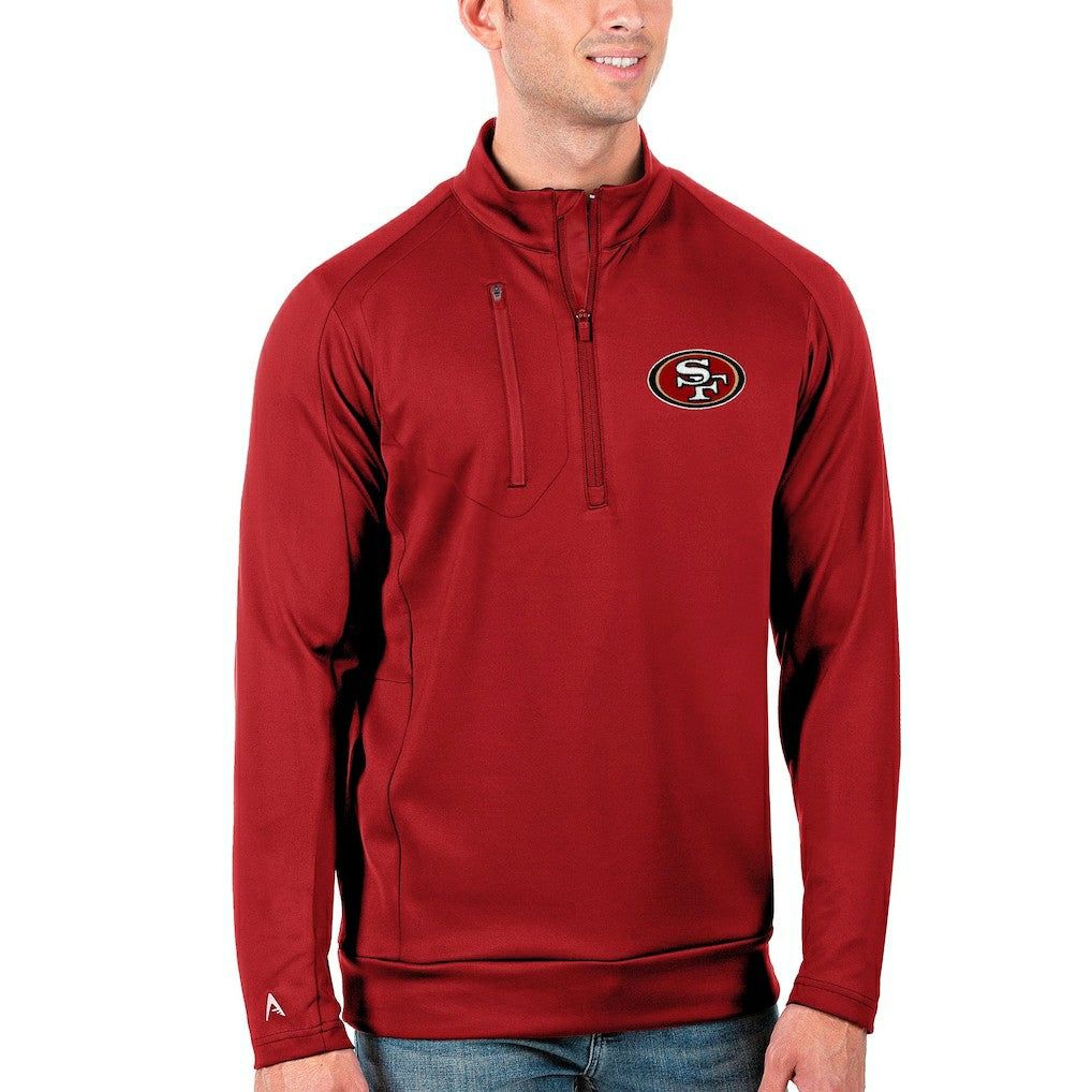 Antigua Generation Quarter-Zip Pullover Jacket - San Francisco 49ers Pullover