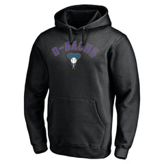 Black Arizona Diamondbacks Cooperstown Winning Streak Personalized Name & Number Pullover Hoodie
