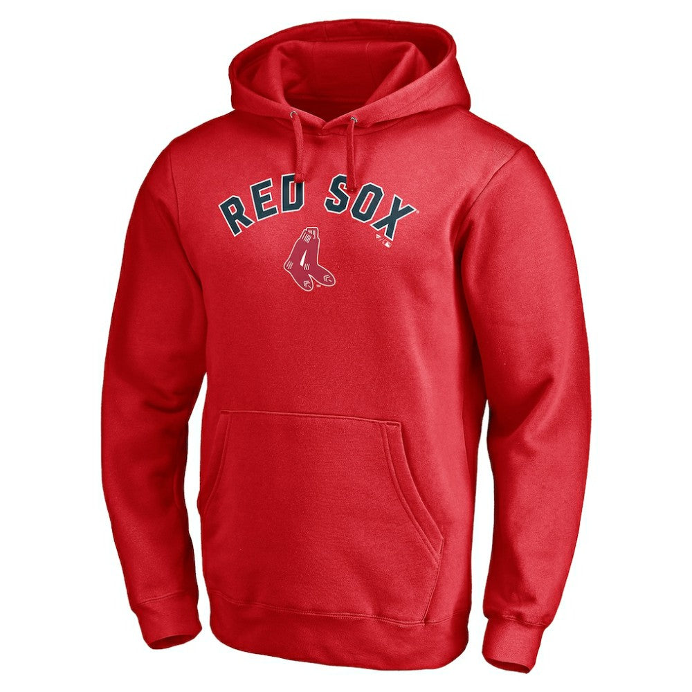 Red Boston Red Sox Cooperstown Winning Streak Personalized Name & Number Pullover Hoodie
