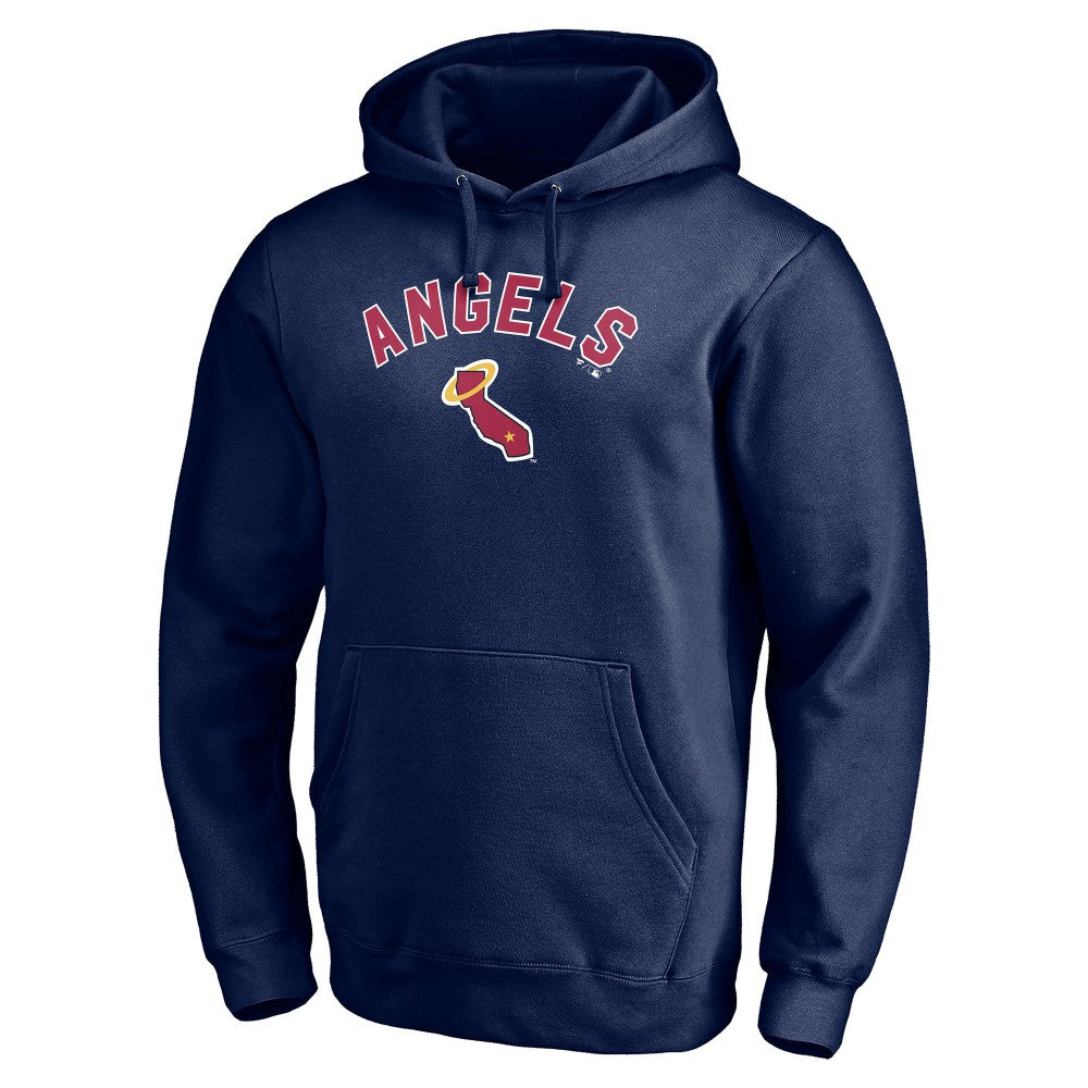 Navy Los Angeles Angels Cooperstown Winning Streak Personalized Name & Number Pullover Hoodie