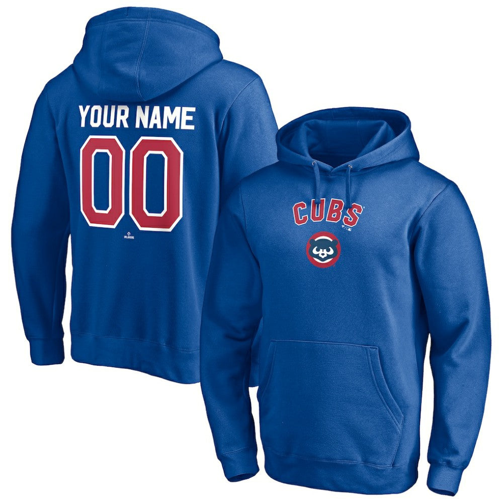Royal Chicago Cubs Cooperstown Winning Streak Personalized Name & Number Pullover Hoodie