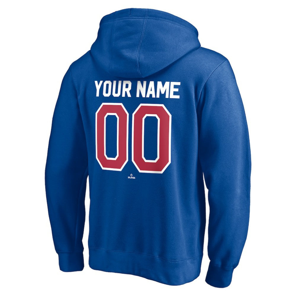 Royal Chicago Cubs Cooperstown Winning Streak Personalized Name & Number Pullover Hoodie