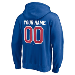 Royal Chicago Cubs Cooperstown Winning Streak Personalized Name & Number Pullover Hoodie