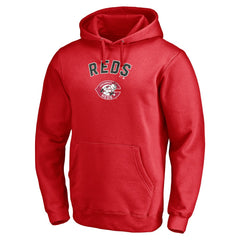 Red Cincinnati Reds Cooperstown Winning Streak Personalized Name & Number Pullover Hoodie