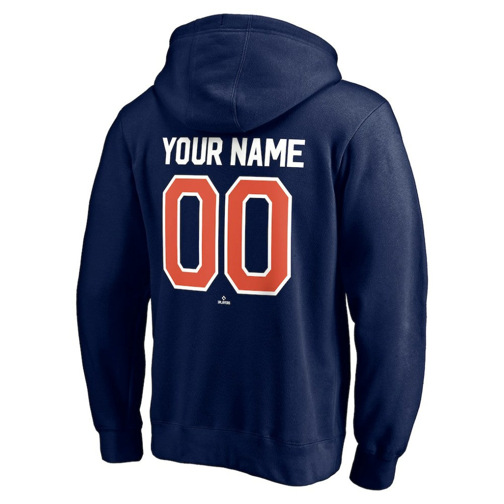 Navy Detroit Tigers Cooperstown Winning Streak Personalized Name & Number Pullover Hoodie