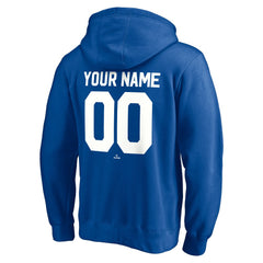 Royal Los Angeles Dodgers Cooperstown Winning Streak Personalized Name & Number Pullover Hoodie