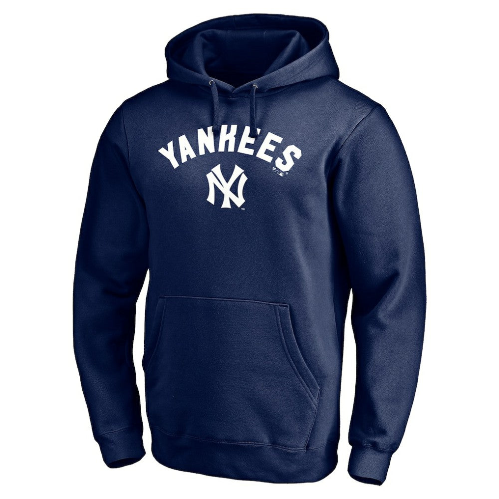 Navy New York Yankees Cooperstown Winning Streak Personalized Name & Number Pullover Hoodie