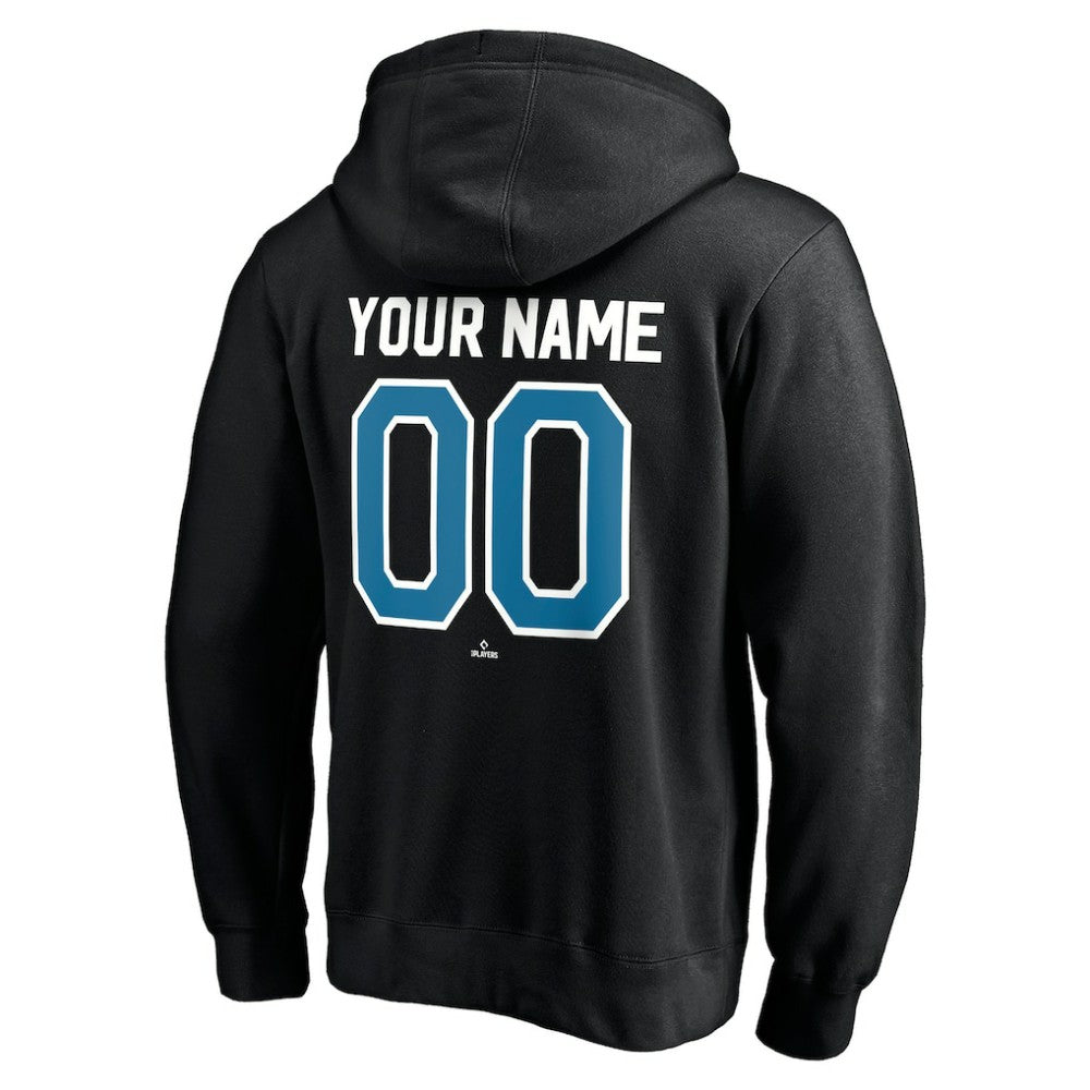Black Tampa Bay Rays Cooperstown Winning Streak Personalized Name & Number Pullover Hoodie