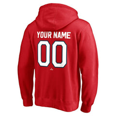 Red Washington Nationals Cooperstown Winning Streak Personalized Name & Number Pullover Hoodie
