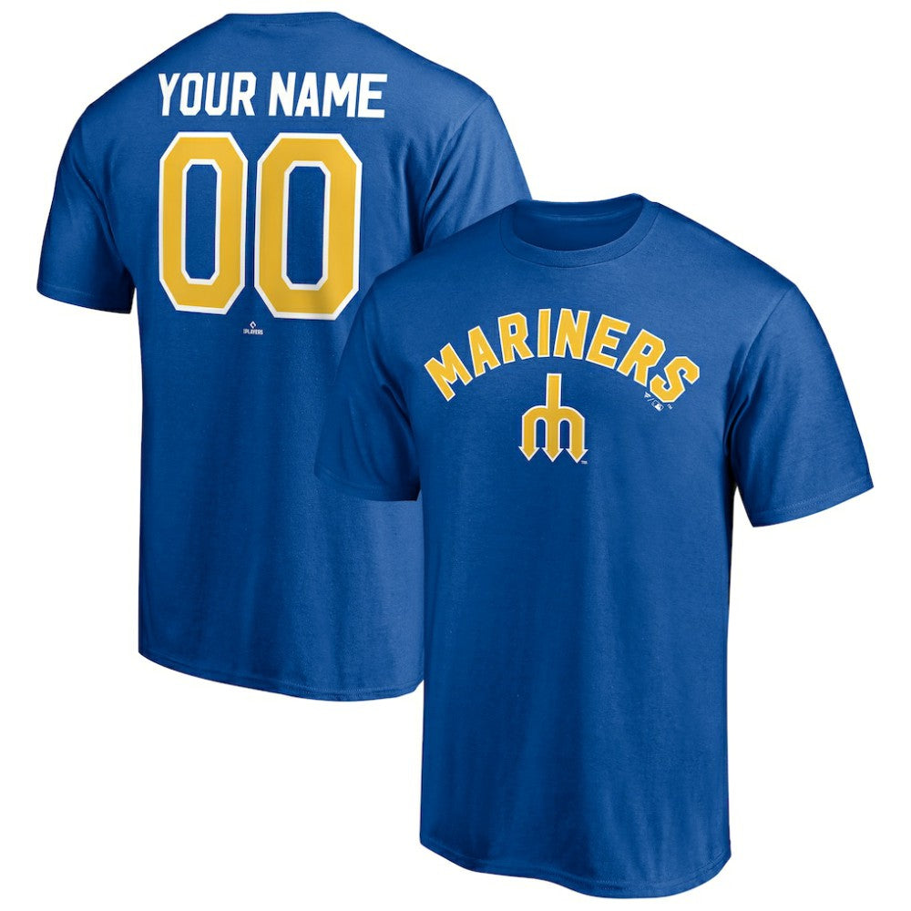 Royal Seattle Mariners Cooperstown Winning Streak Personalized Name & Number T-Shirt