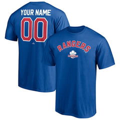 Royal Texas Rangers Cooperstown Winning Streak Personalized Name & Number T-Shirt