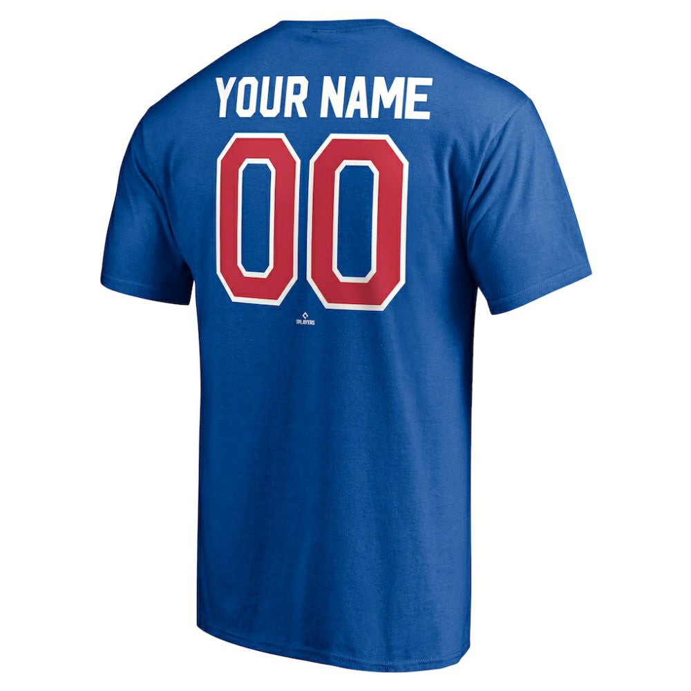 Royal Texas Rangers Cooperstown Winning Streak Personalized Name & Number T-Shirt
