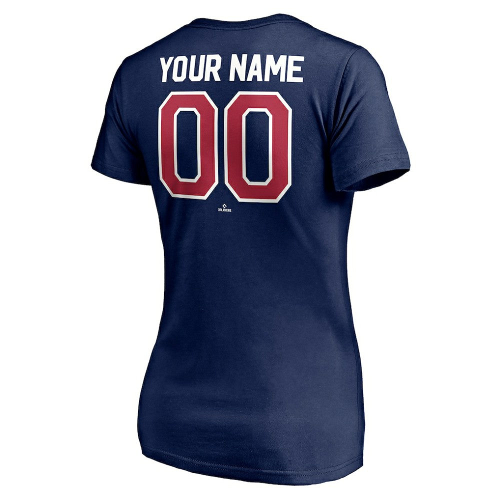 Navy Chicago White Sox Women's Cooperstown Winning Streak Personalized Name & Number V-Neck T-Shirt