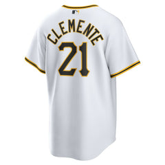 White Roberto Clemente Pittsburgh Pirates Nike Home Replica Player Name Jersey
