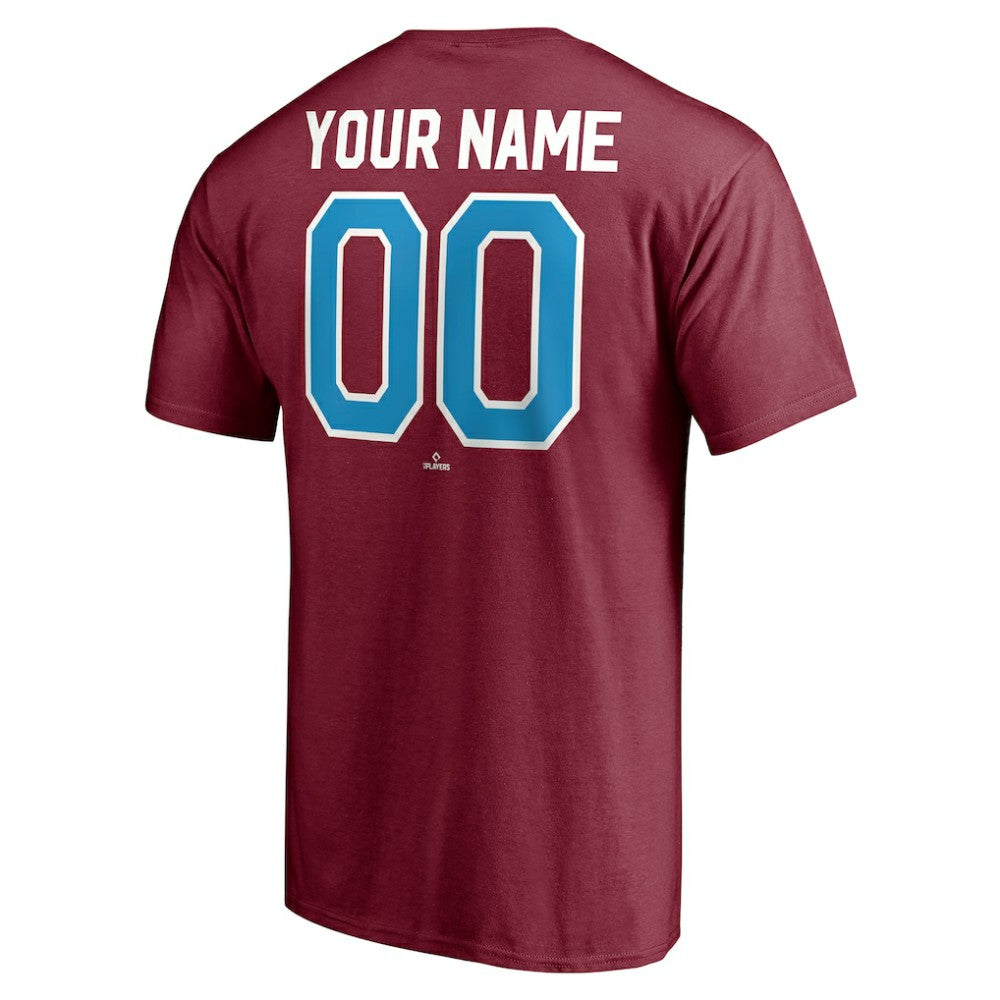 Burgundy Philadelphia Phillies Cooperstown Winning Streak Alternate Personalized Name & Number T-Shirt