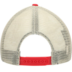 Red/Natural Washington Nationals '47 Flagship Washed MVP Trucker Snapback Hat