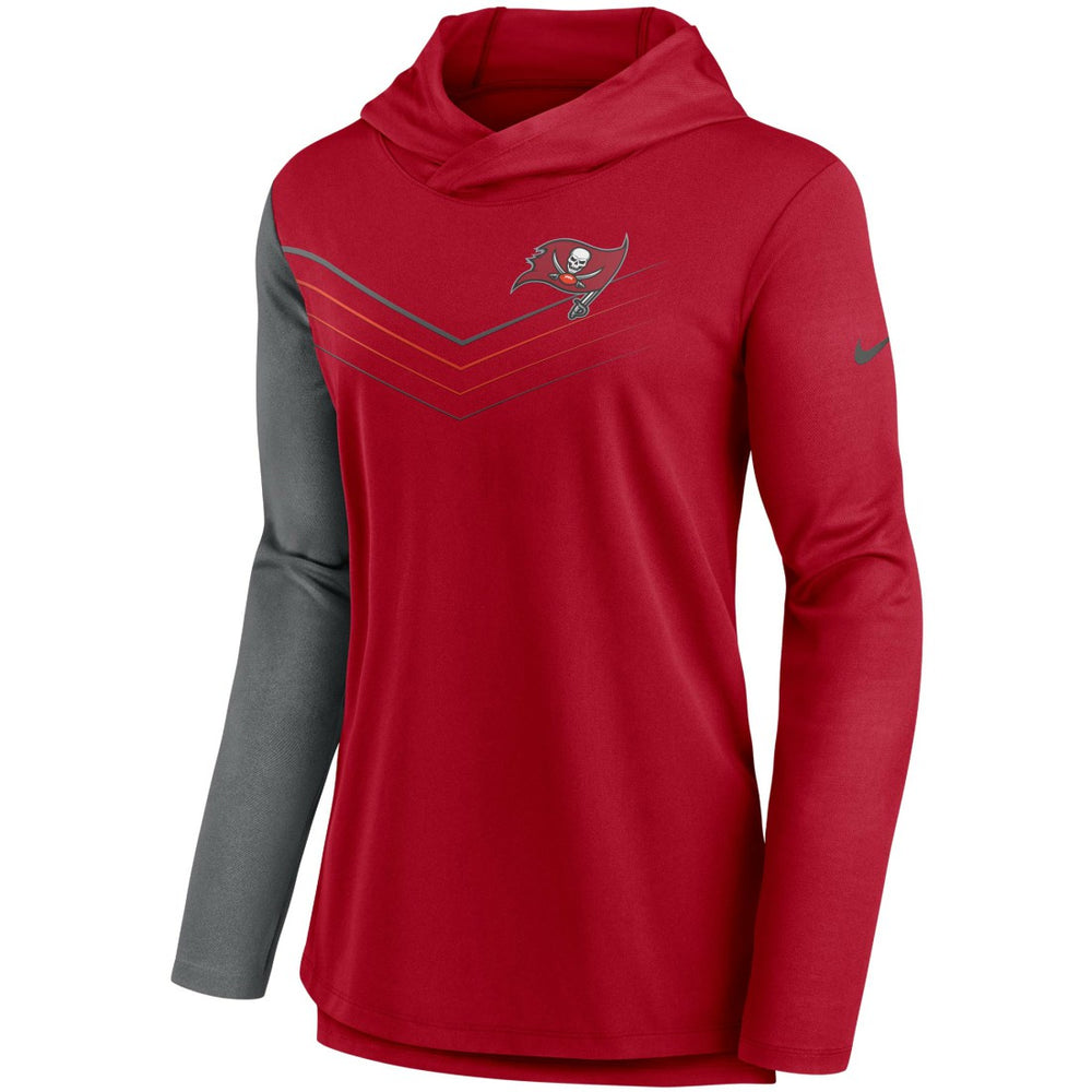 Women's Chevron Hoodie Performance Long Sleeve T-Shirt - Tampa Bay Buccaneers Hoodies