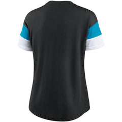 Women's Team Logo Fashion Performance Tri-Blend V-Neck T-Shirt - Carolina Panthers T-shirts