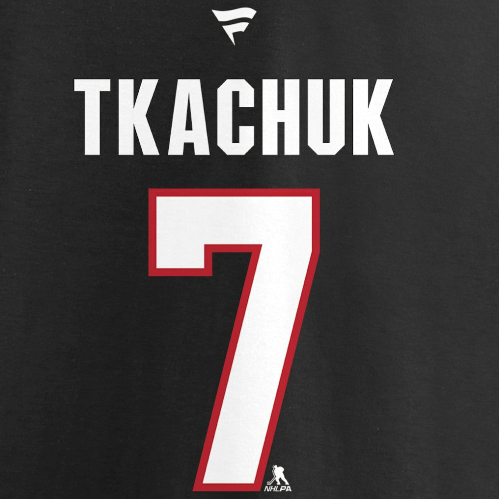 NHL Brady Tkachuk Ottawa Senators Fanatics Women's Authentic Stack Name & Number V-Neck T-Shirt