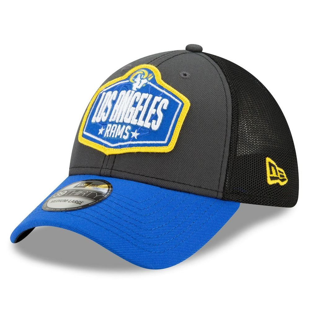 2021 NFL Draft Trucker 39THIRTY Flex Hat - Los Angeles Rams Hats