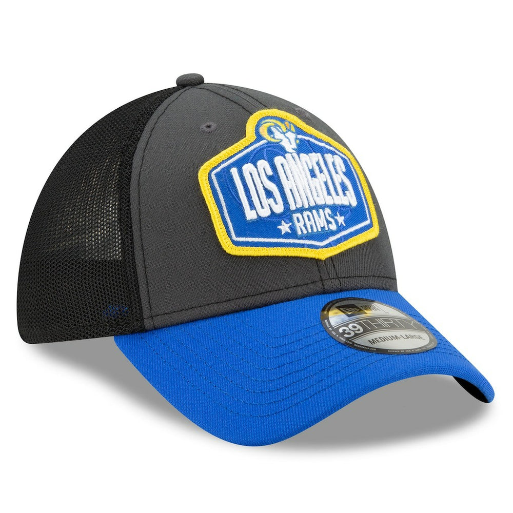 2021 NFL Draft Trucker 39THIRTY Flex Hat - Los Angeles Rams Hats