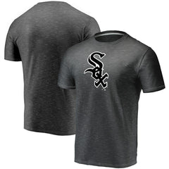 Charcoal Chicago White Sox Fanatics Official Logo Space Dye T-Shirt