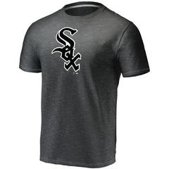 Charcoal Chicago White Sox Fanatics Official Logo Space Dye T-Shirt
