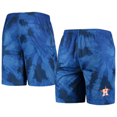 Navy Houston Astros FOCO Tie-Dye Training Shorts