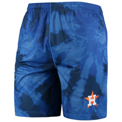 Navy Houston Astros FOCO Tie-Dye Training Shorts