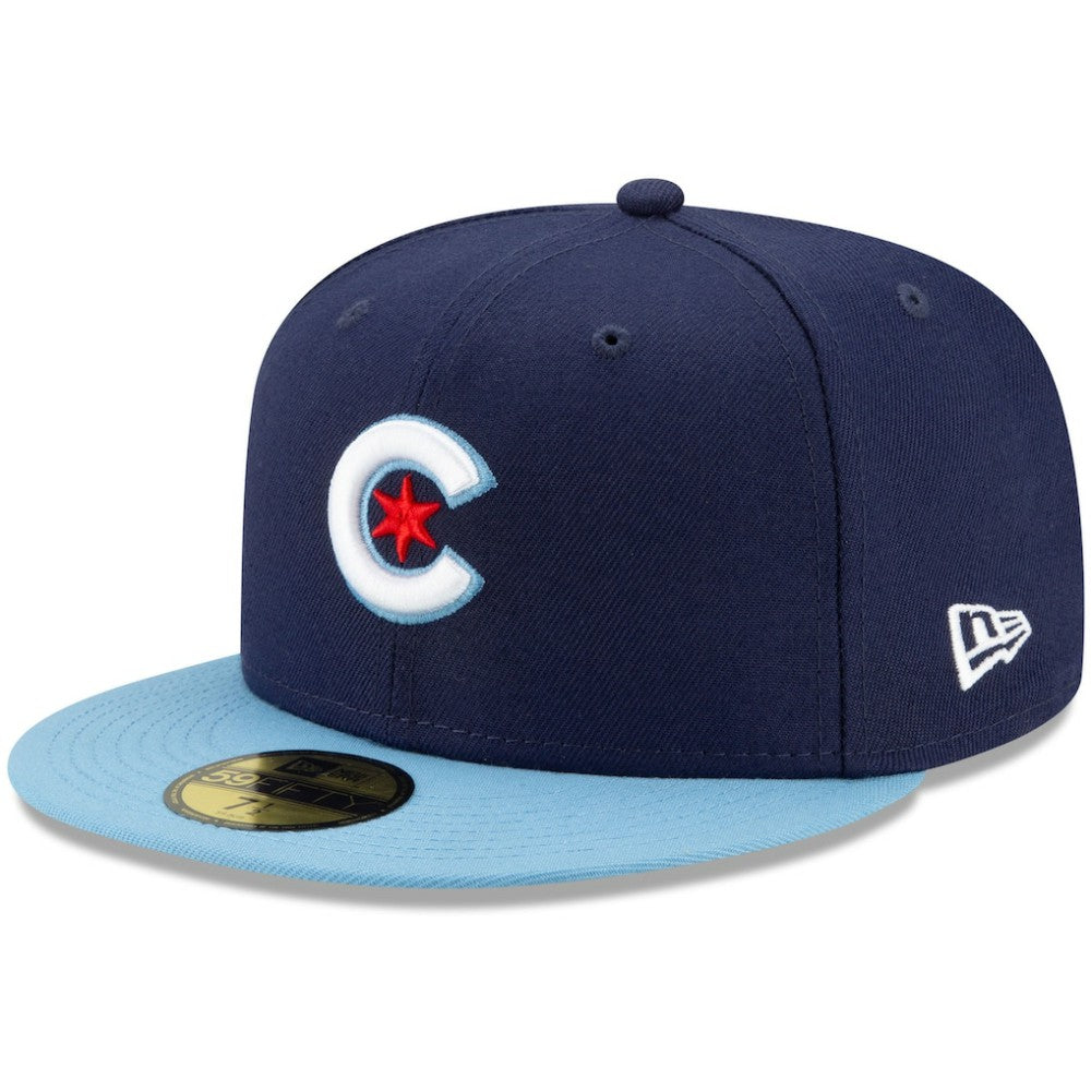 Navy/Light Blue Chicago Cubs New Era 2021 City Connect 59FIFTY Fitted Hat