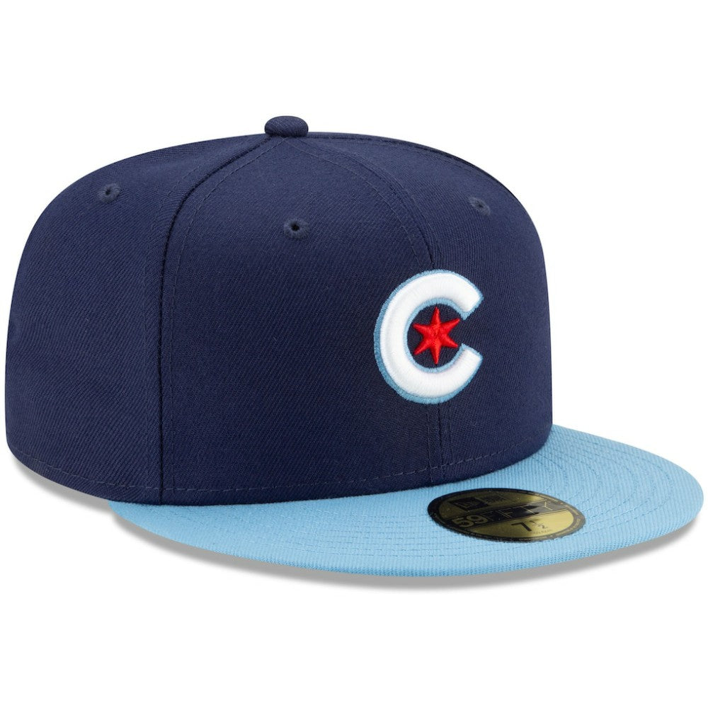 Navy/Light Blue Chicago Cubs New Era 2021 City Connect 59FIFTY Fitted Hat