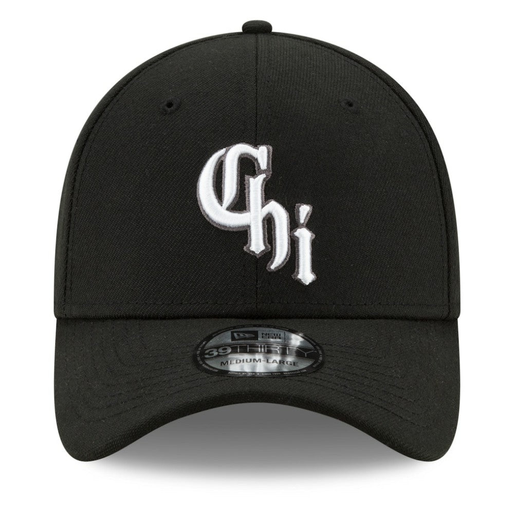 Black Chicago White Sox New Era 2021 City Connect 39THIRTY Flex Hat