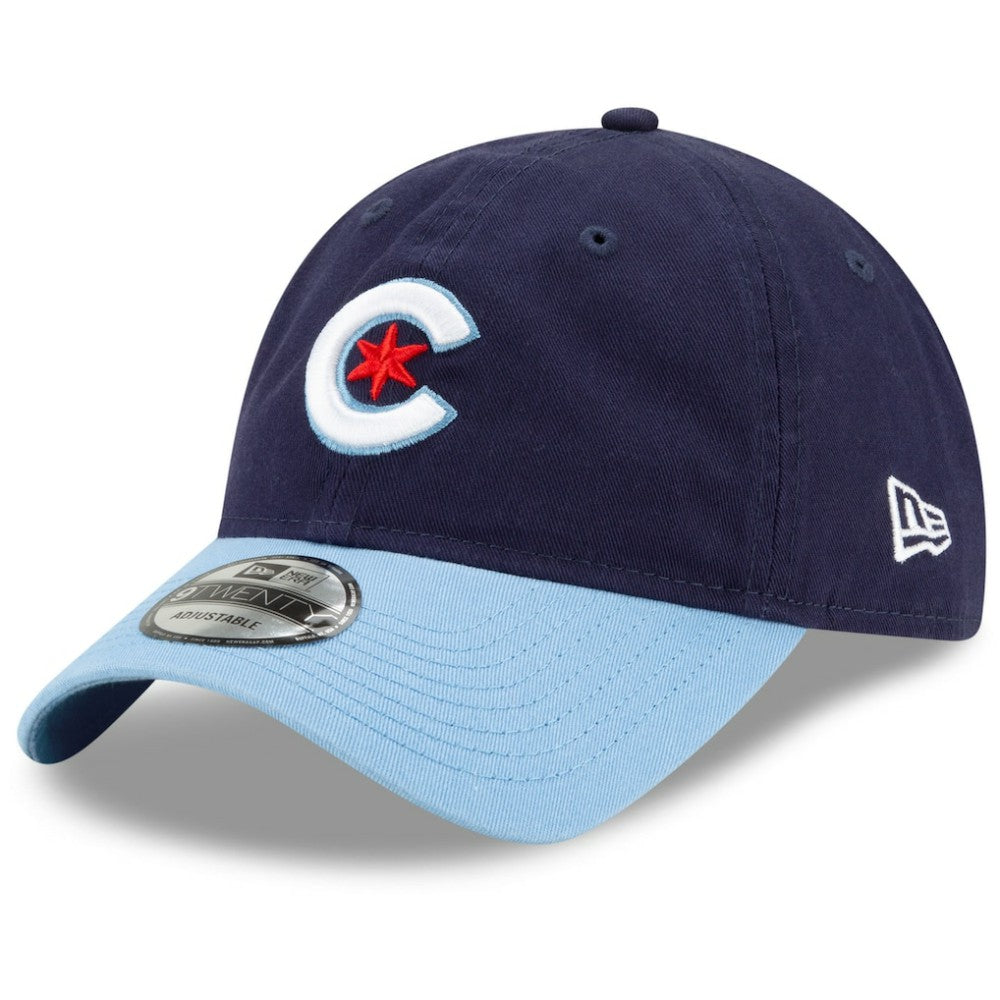 Navy/Light Blue Chicago Cubs New Era 2021 City Connect 9TWENTY Adjustable Hat