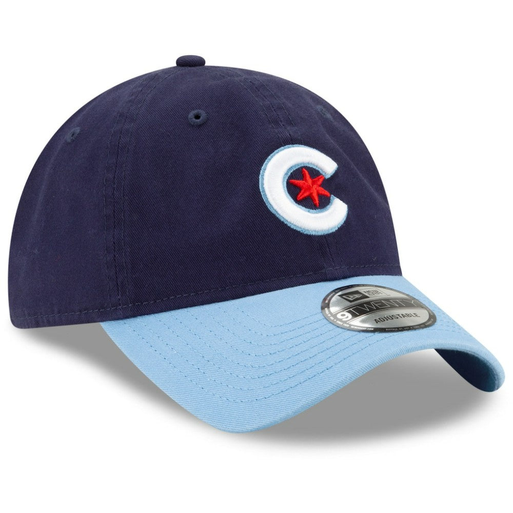 Navy/Light Blue Chicago Cubs New Era 2021 City Connect 9TWENTY Adjustable Hat