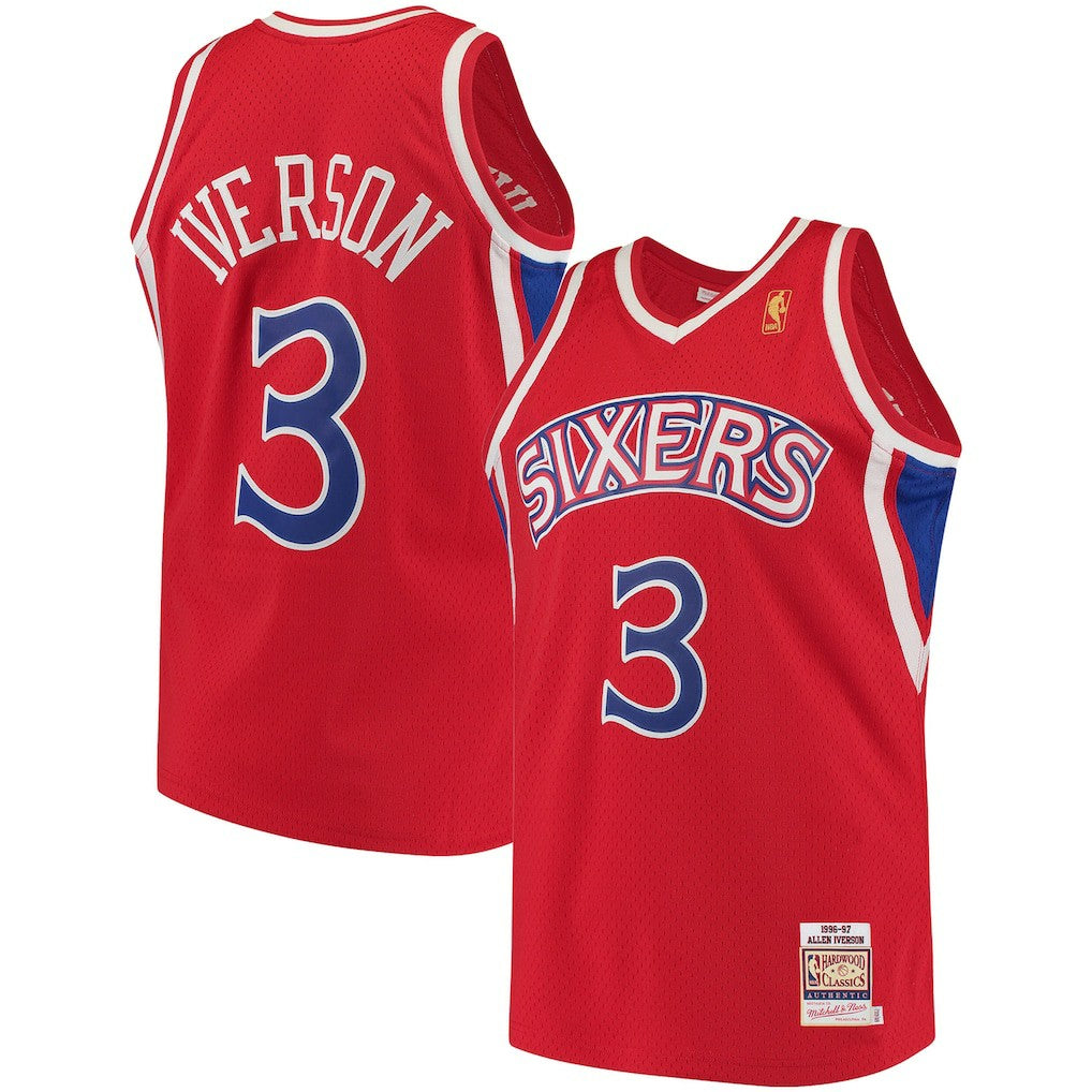 Mitchell & Ness Allen Iverson Philadelphia 76ers 1996/97 Hardwood Classics Authentic Jersey