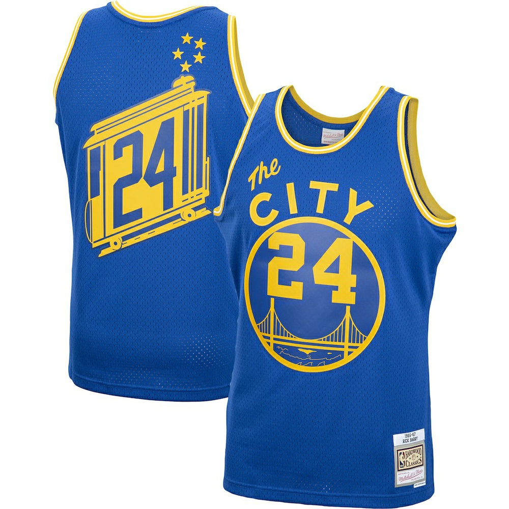Mitchell & Ness Rick Barry Golden State Warriors 1966/67 Hardwood Classics Swingman Jersey sale
