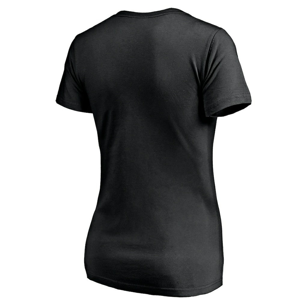 T.J. Watt  Women's Checkdown V-Neck T-Shirt - Pittsburgh Steelers T-shirts