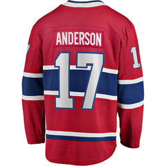 NHL Josh Anderson Montreal Canadiens Fanatics Breakaway Player Jersey