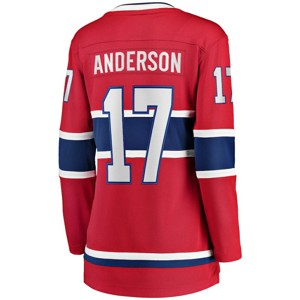 NHL Josh Anderson Montreal Canadiens Fanatics Women's Breakaway Player Jersey