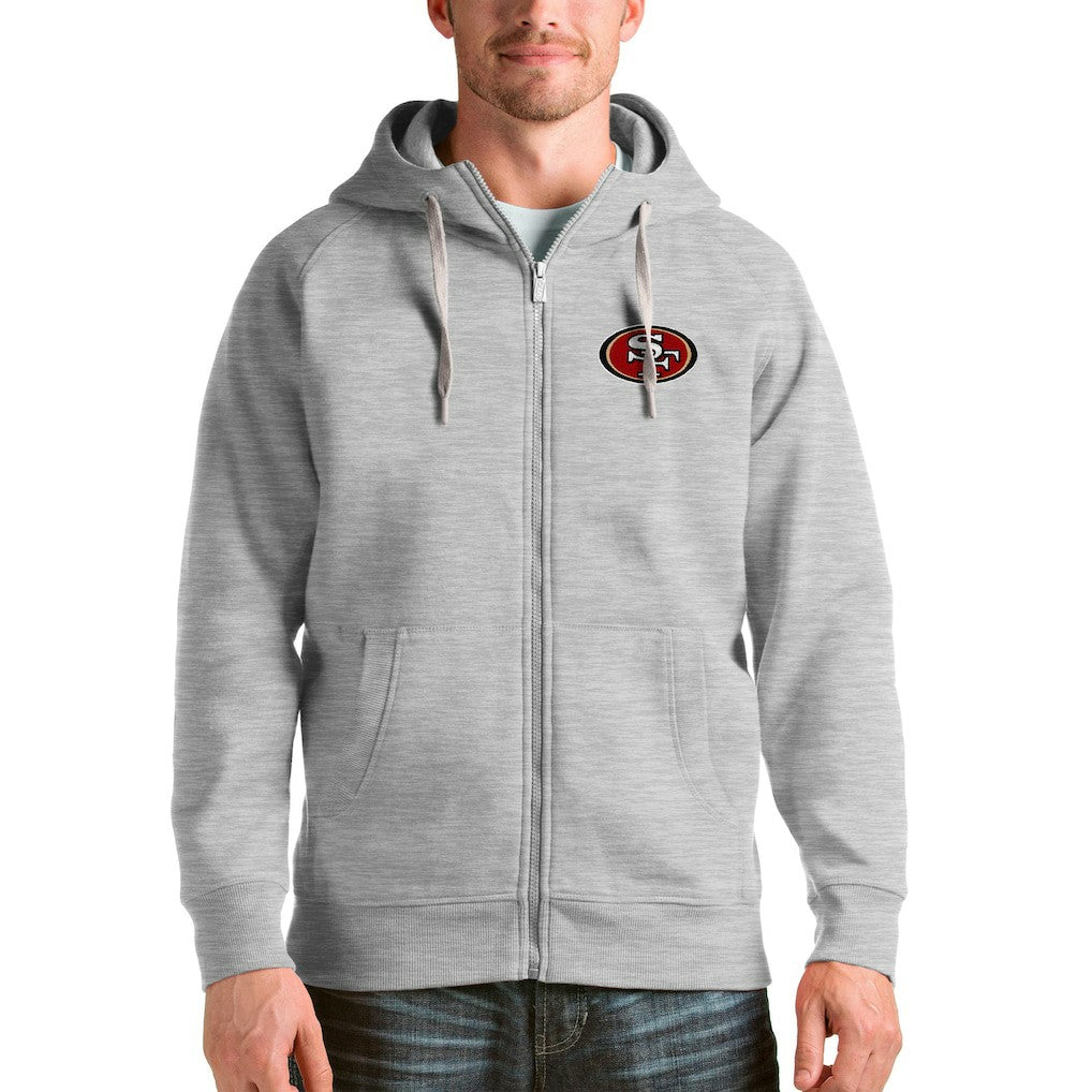 Antigua Victory Full-Zip Hoodie - San Francisco 49ers Hoodies