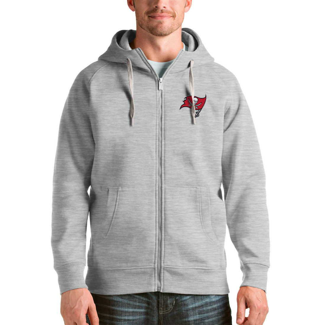 Antigua Victory Full-Zip Hoodie - Tampa Bay Buccaneers Hoodies