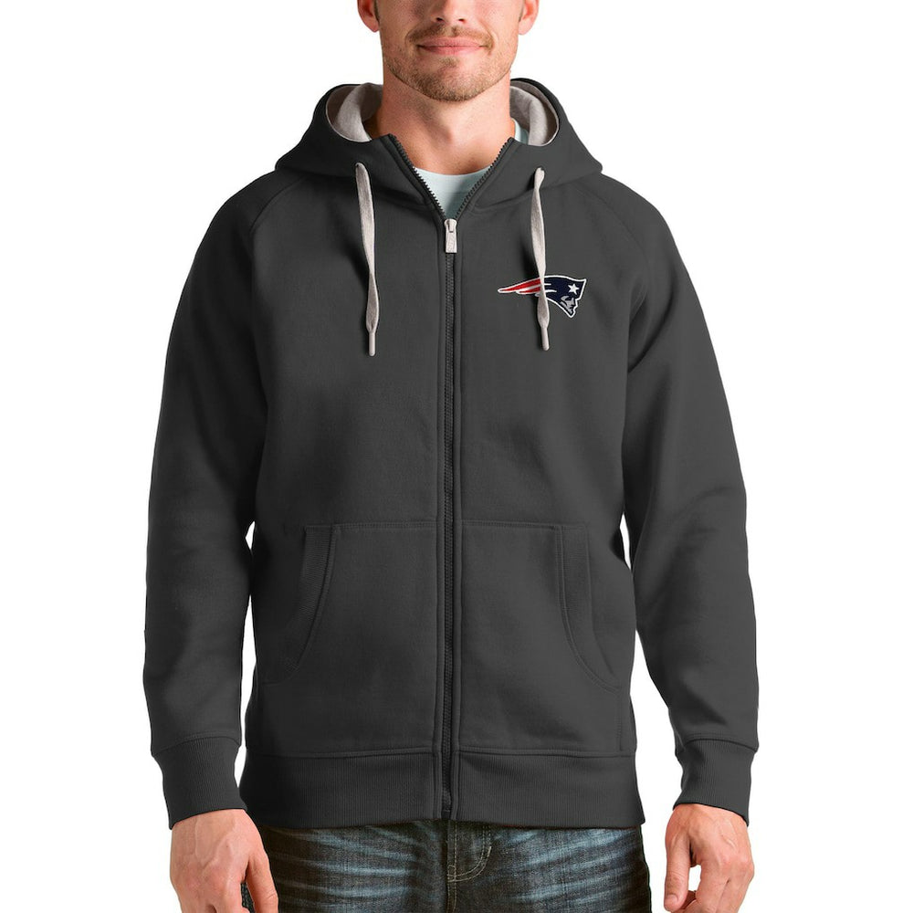 Antigua Victory Full-Zip Hoodie - New England Patriots Hoodies