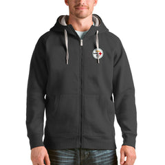 Antigua Victory Full-Zip Hoodie - Pittsburgh Steelers Hoodies